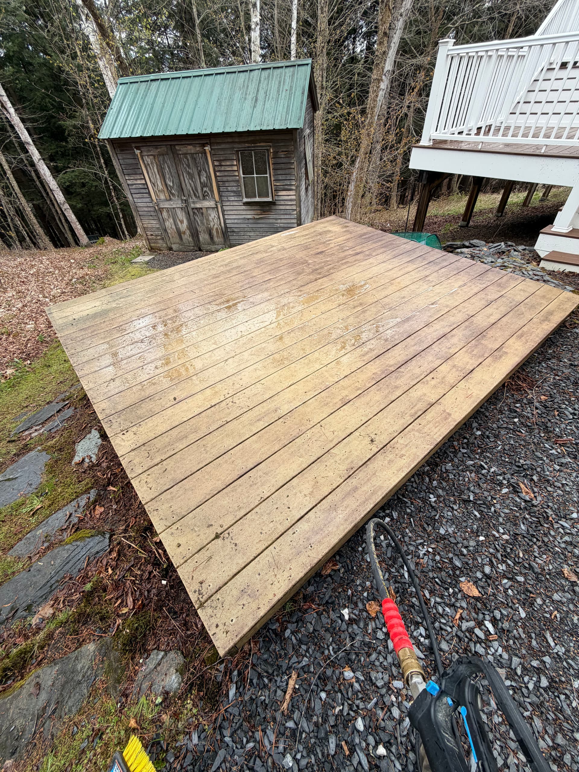 Gallery photos for Heavy Organic Growth Removed From Montpelier VT Home: Image #2