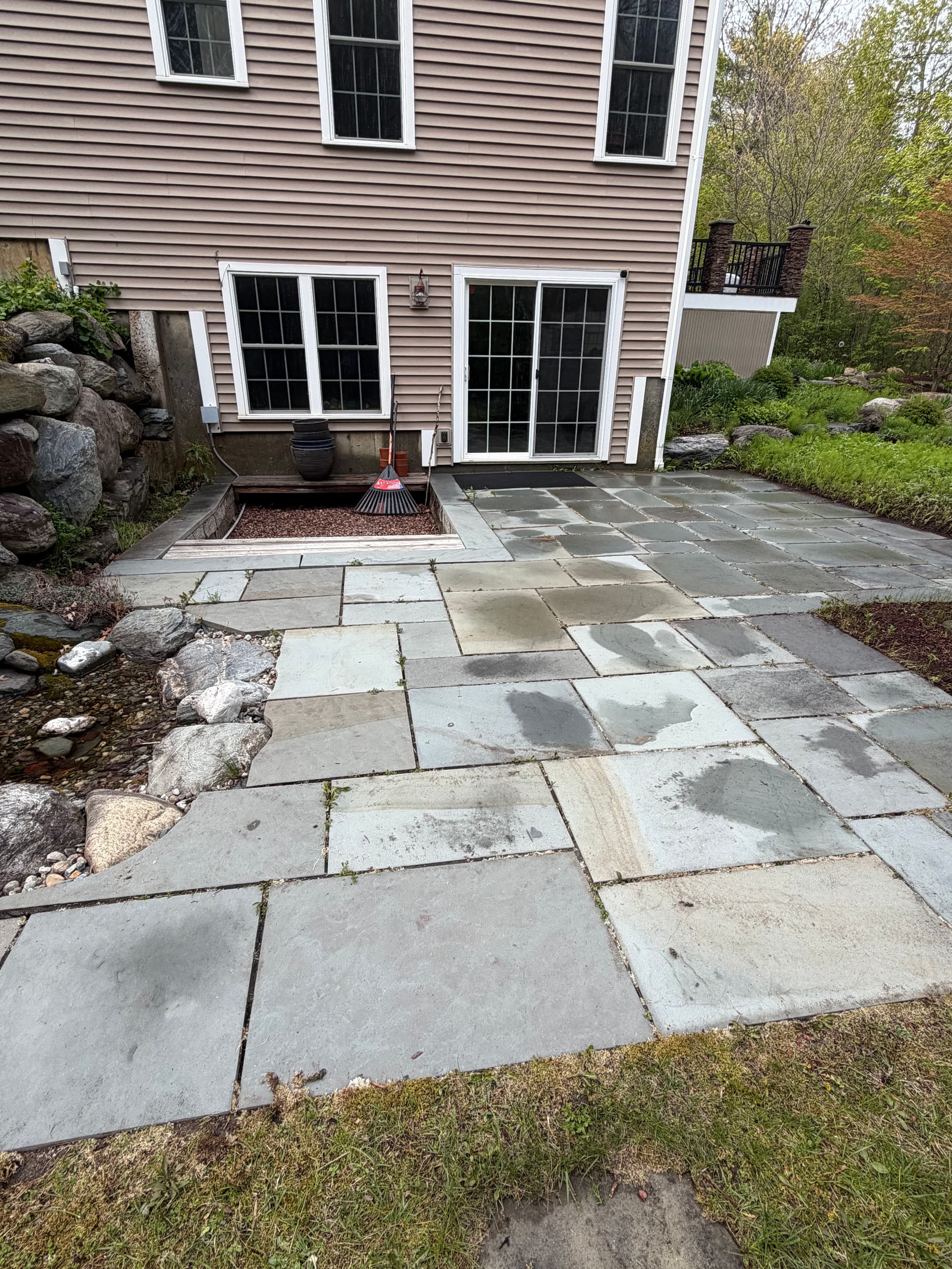 Gallery photos for Colchester Bluestone Patio and Walkway Pressure Washing: Image #1