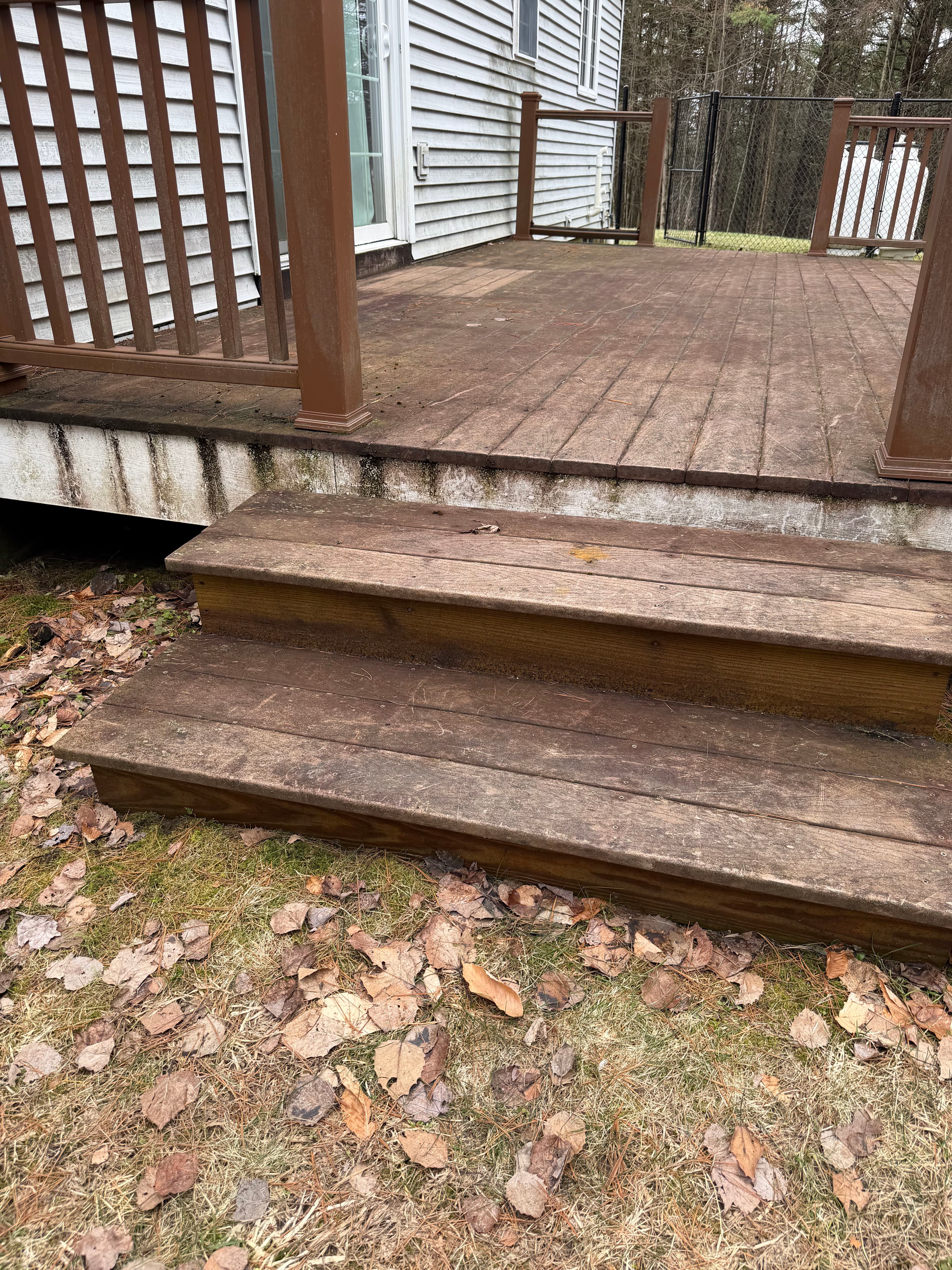 Project Trex Deck Cleaning and House Washing in East Montpelier Vermont image