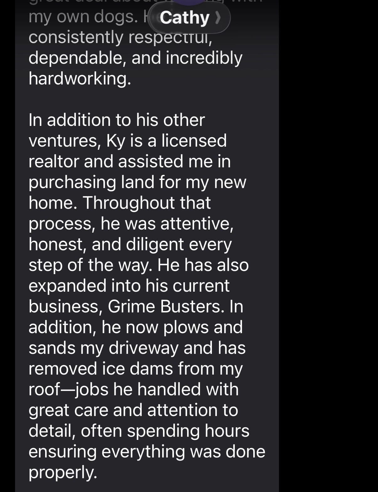 Gallery photos for Grime Busters Vermont Client Review Highlights Integrity and Expertise: Image #1